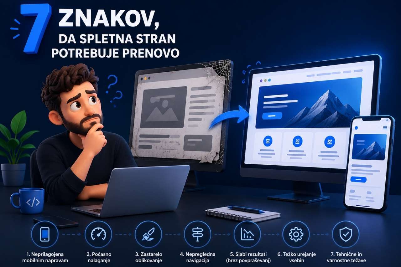 7 znakov, da spletna stran potrebuje prenovo